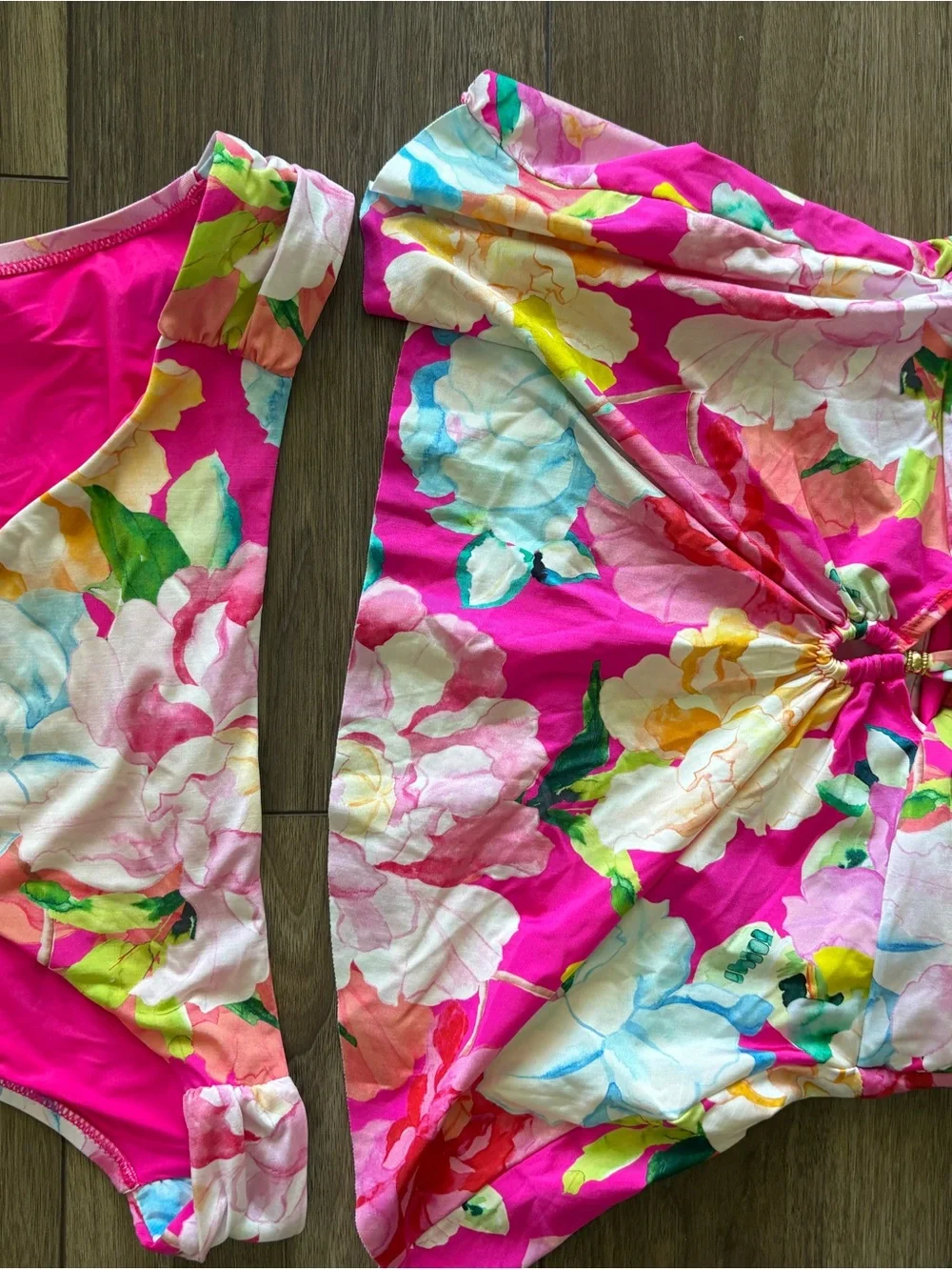 Floral Pink Tankini Set - Women's Swim